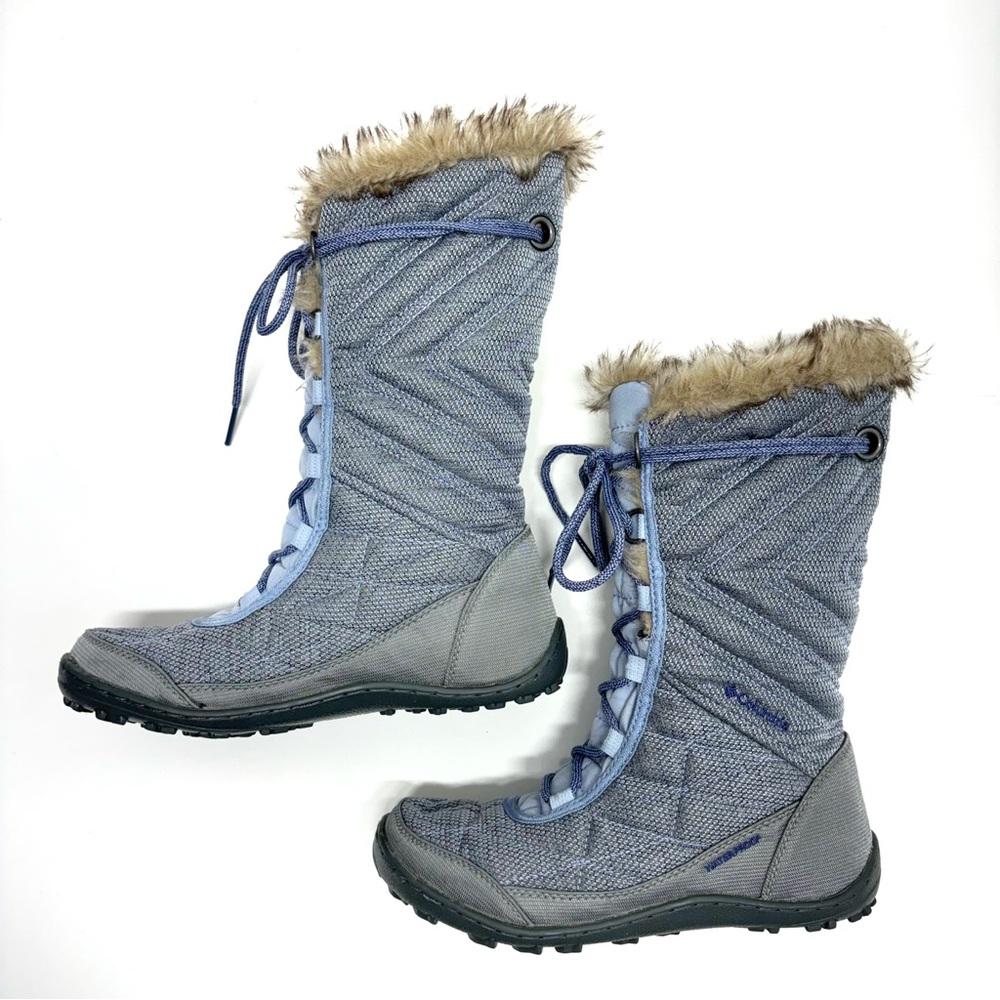 Columbia Gray Winter Boots with Faux Fur Trim - Picture 16 of 16